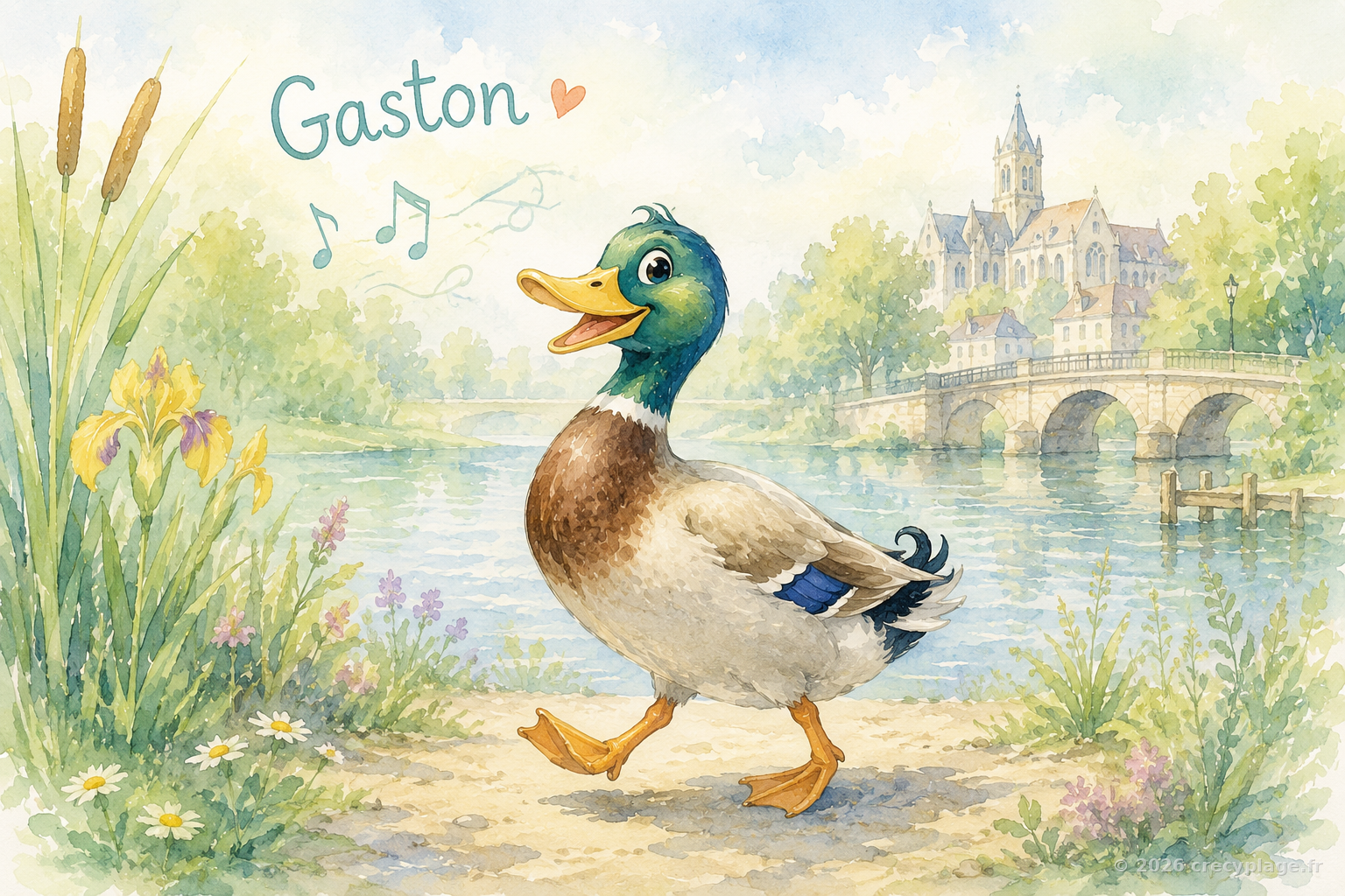 Gaston, le canard qui voulait marcher droit