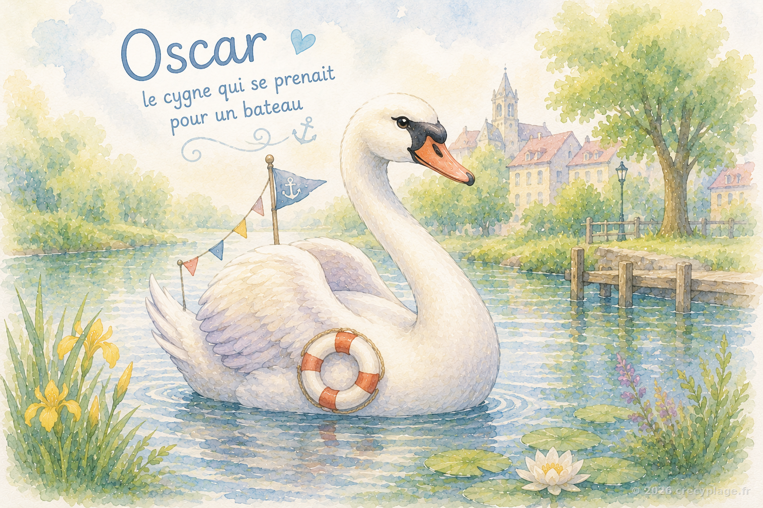 Oscar, le cygne qui se prenait pour un bateau