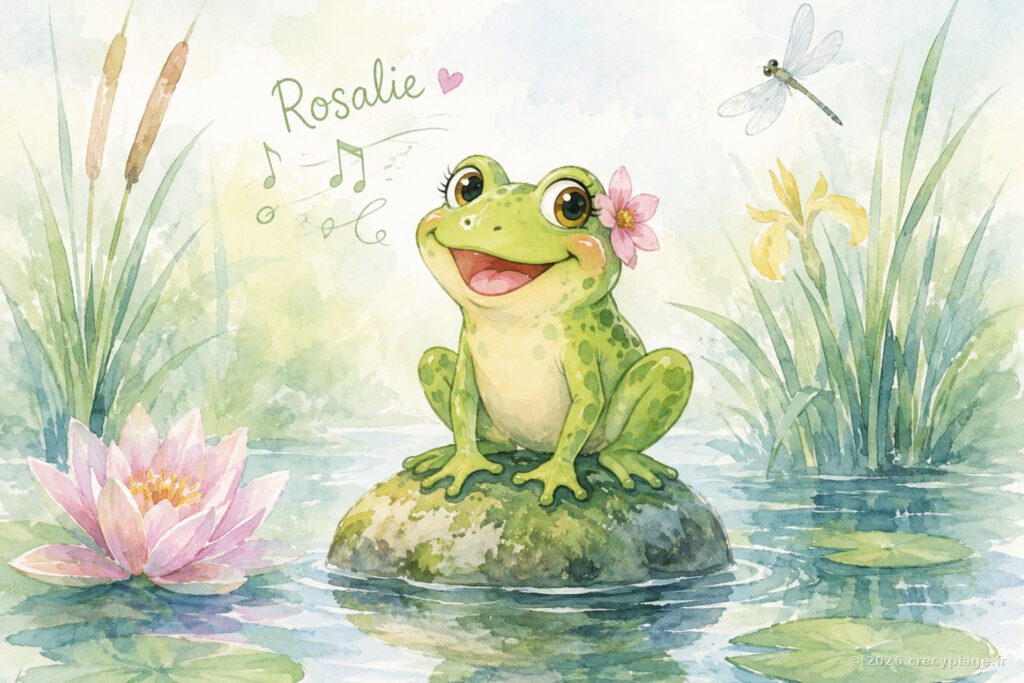 Rosalie, la grenouille qui chantait sous la pluie