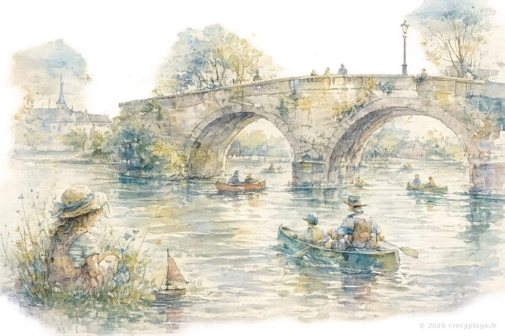 Le vieux pont qui comptait les canoës